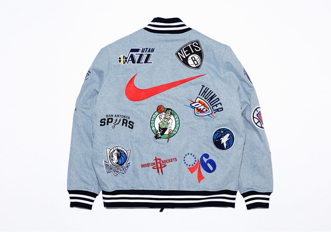 Supreme Nike Nba Jacket Blue 2