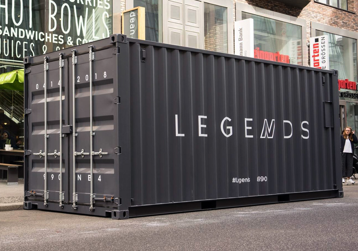 New Balance Drops Mysterious Shipping Containers For The 990v4 "1982" Release