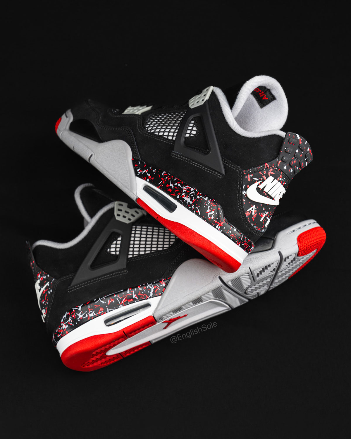 Jordan 4 Drake Ovo Splatter 2