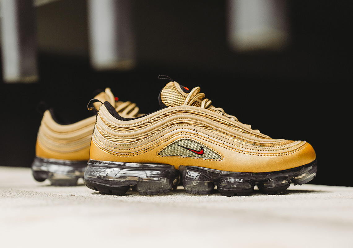 Where To Buy The Nike Vapormax 97 "Metallic Gold"