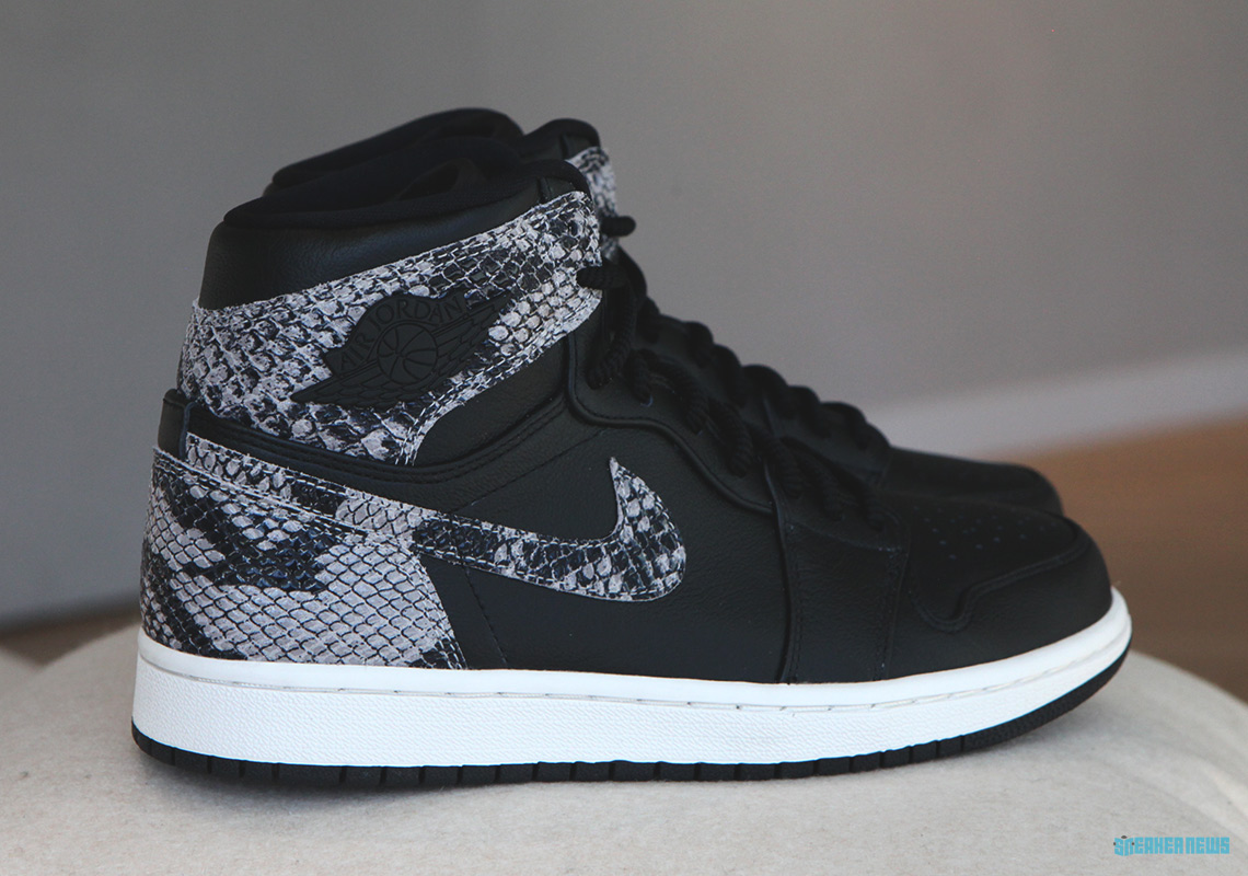 Air Jordan 1 Retro High Snakeskin Premium Womens 3