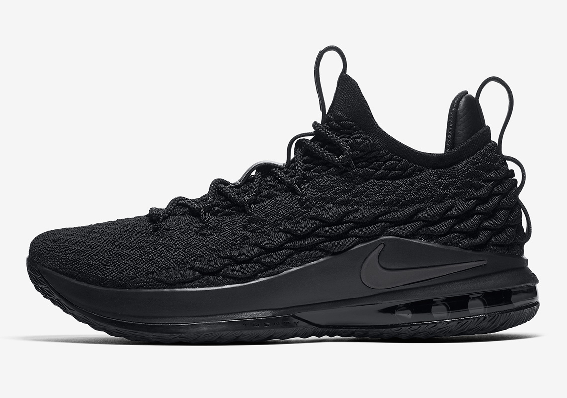 The Nike LeBron 15 Low Is Arriving In A  "Blackout" Colorway