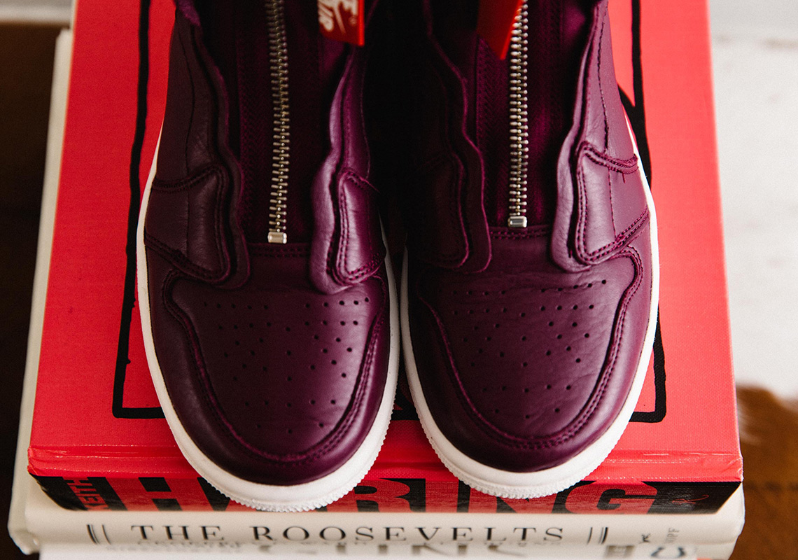 Air Jordan 1 High Zip At0575 600 Bordeaux Black Phantom 4