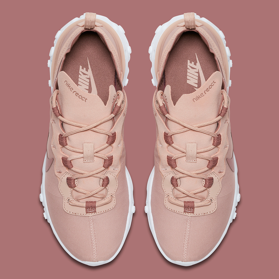 Nike React Element 55 Particle Beige Smokey Mauve Bq2728 200 3
