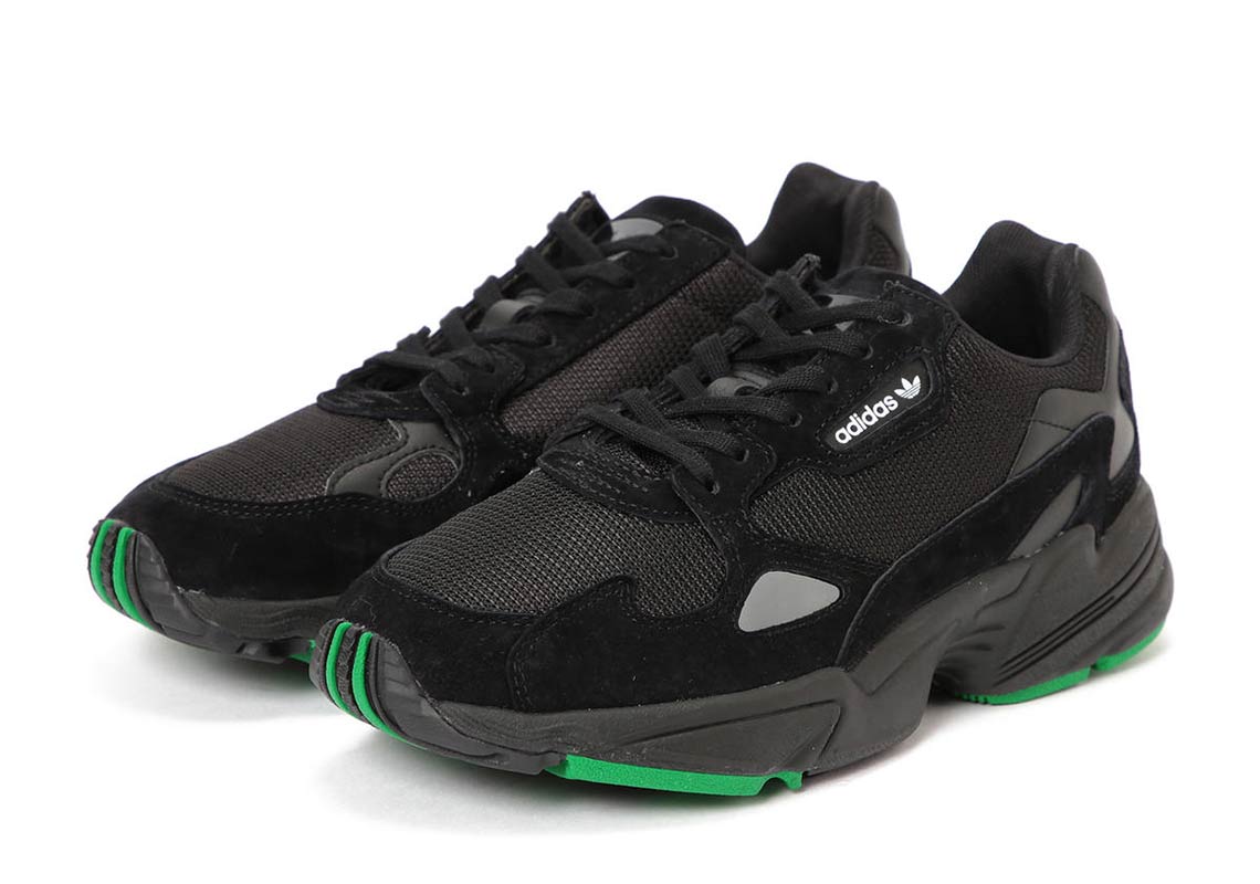 Beams Adidas Falcon Black Green 1