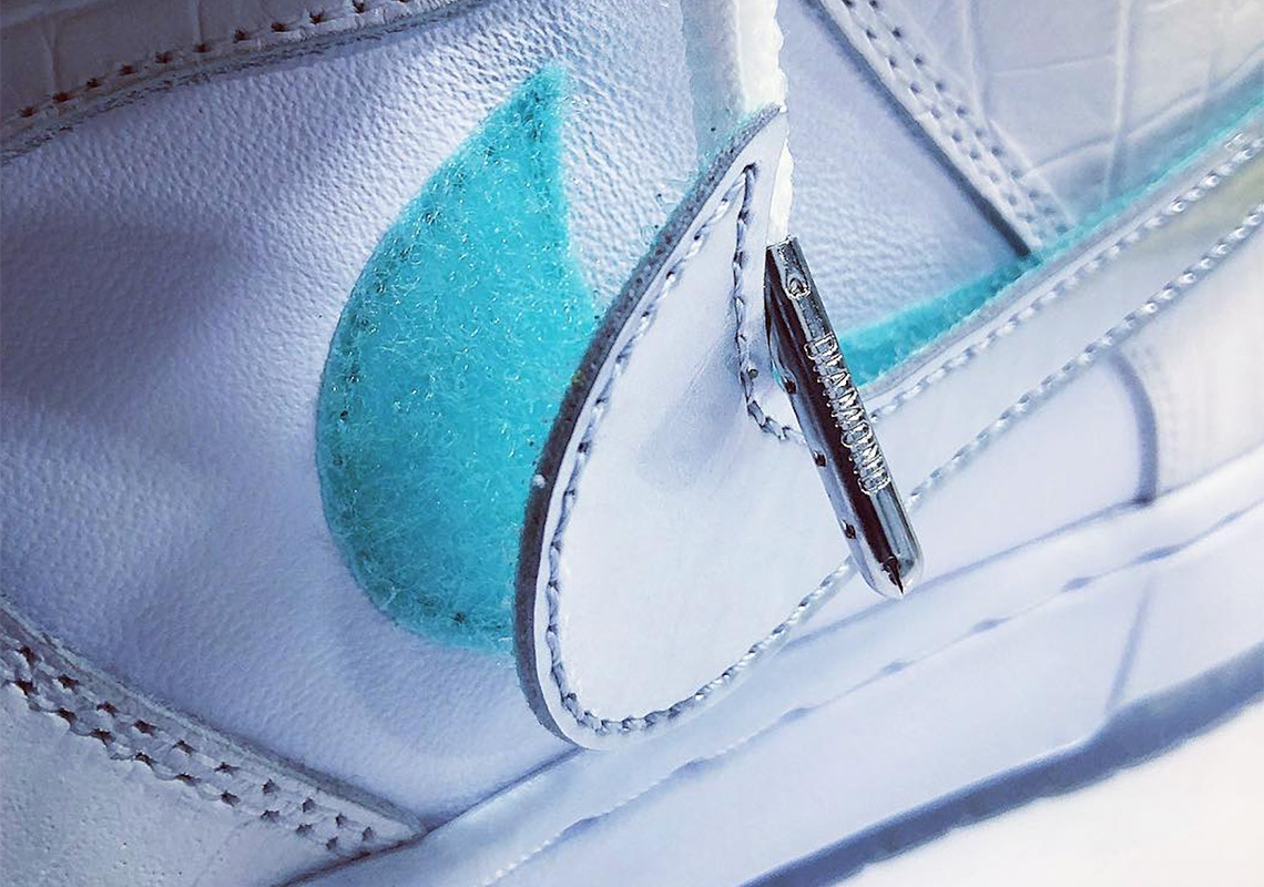 Diamond Supply Co. x Nike SB Dunk Teaser In White Surfaces
