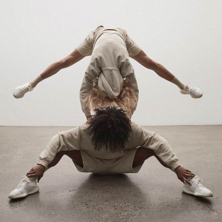 Kanye West Yeezy Lookbook Triple White Yeezy Boost 3