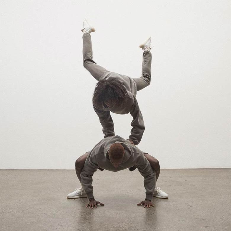 Kanye West Yeezy Lookbook Triple White Yeezy Boost 9