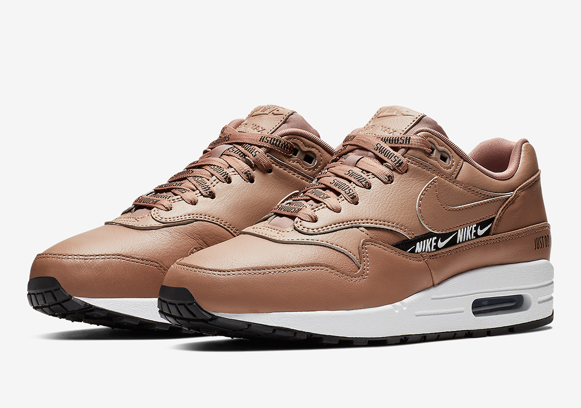 The Nike Air Max 1 In Tan Adds New Logo Elements