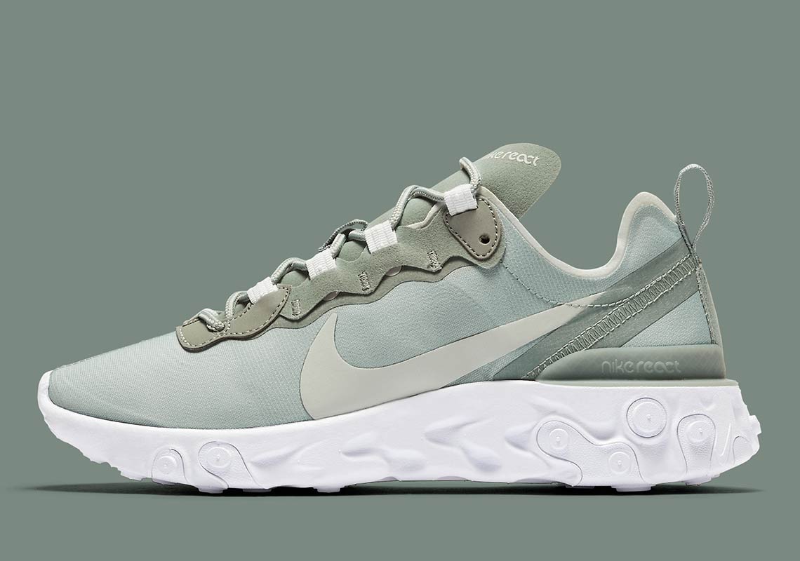 The Nike React Element 55 Is Releasing In Light Olive