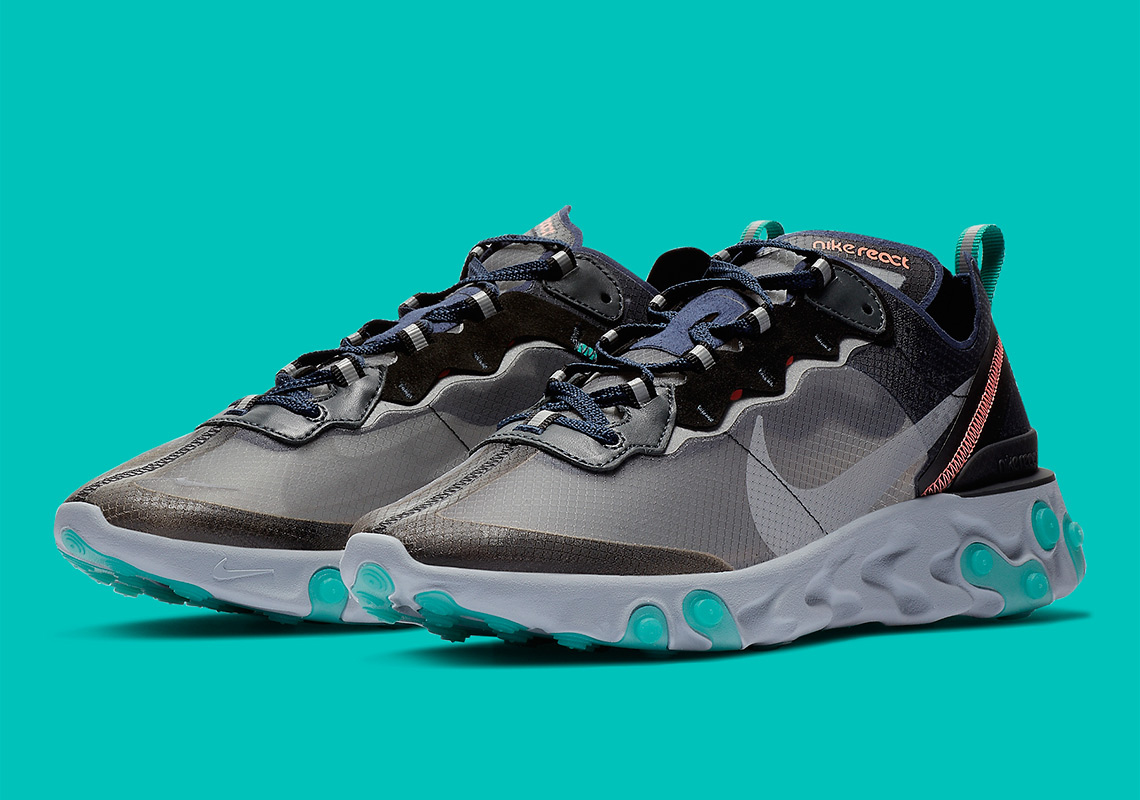 Where To Buy: Nike React Element 87 Neptune Green/Bright Mango