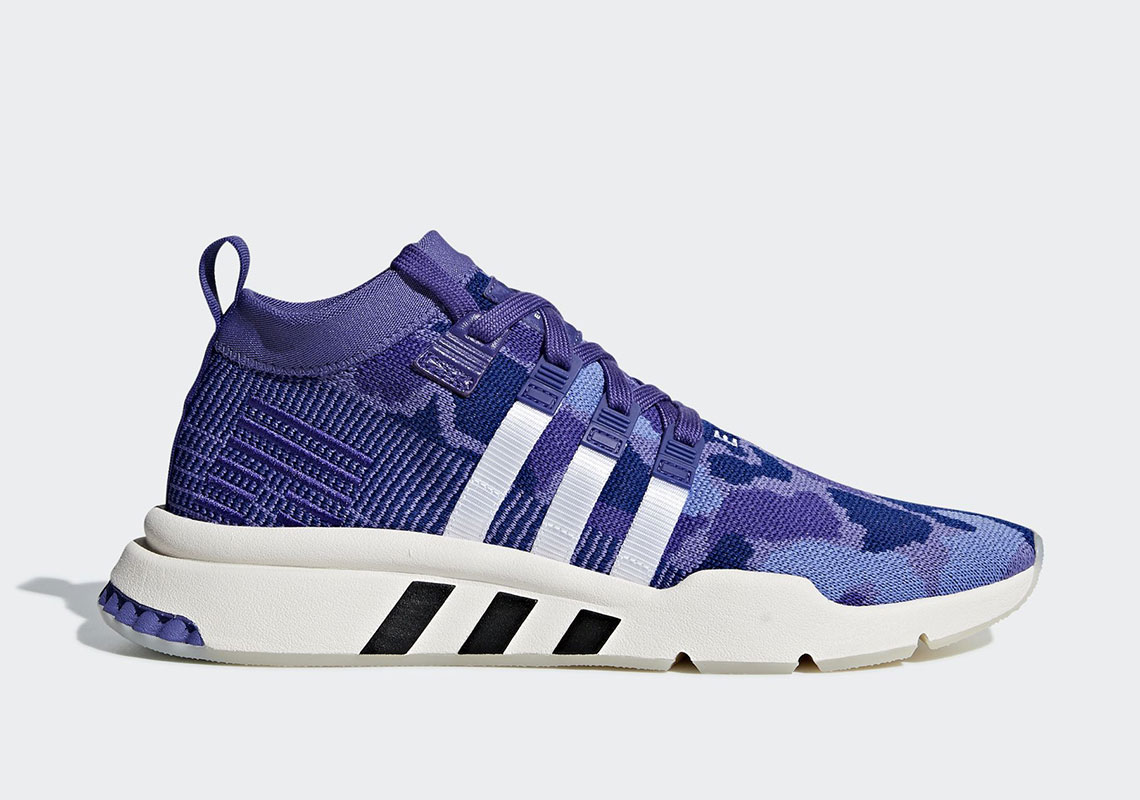The adidas EQT Support Mid ADV Arrives In A Purple Camo