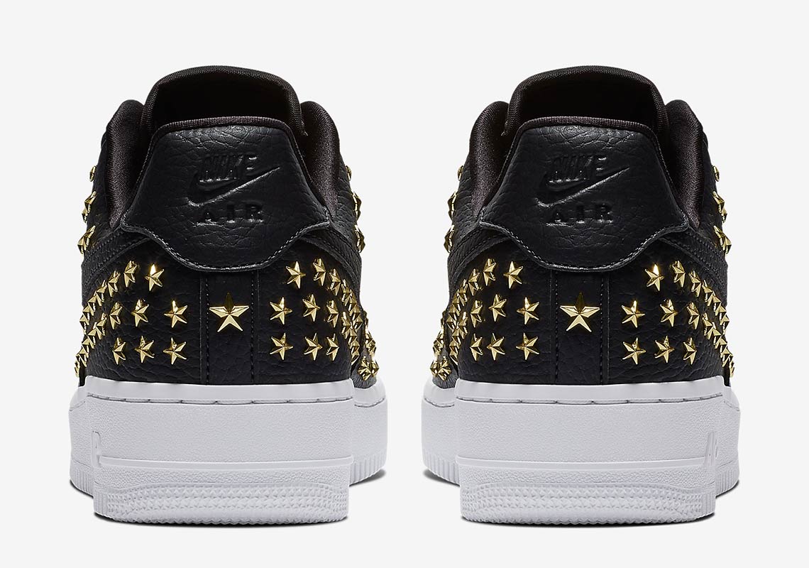 Nike Air Force 1 Low Stars Black Gold Ar0639 001 4