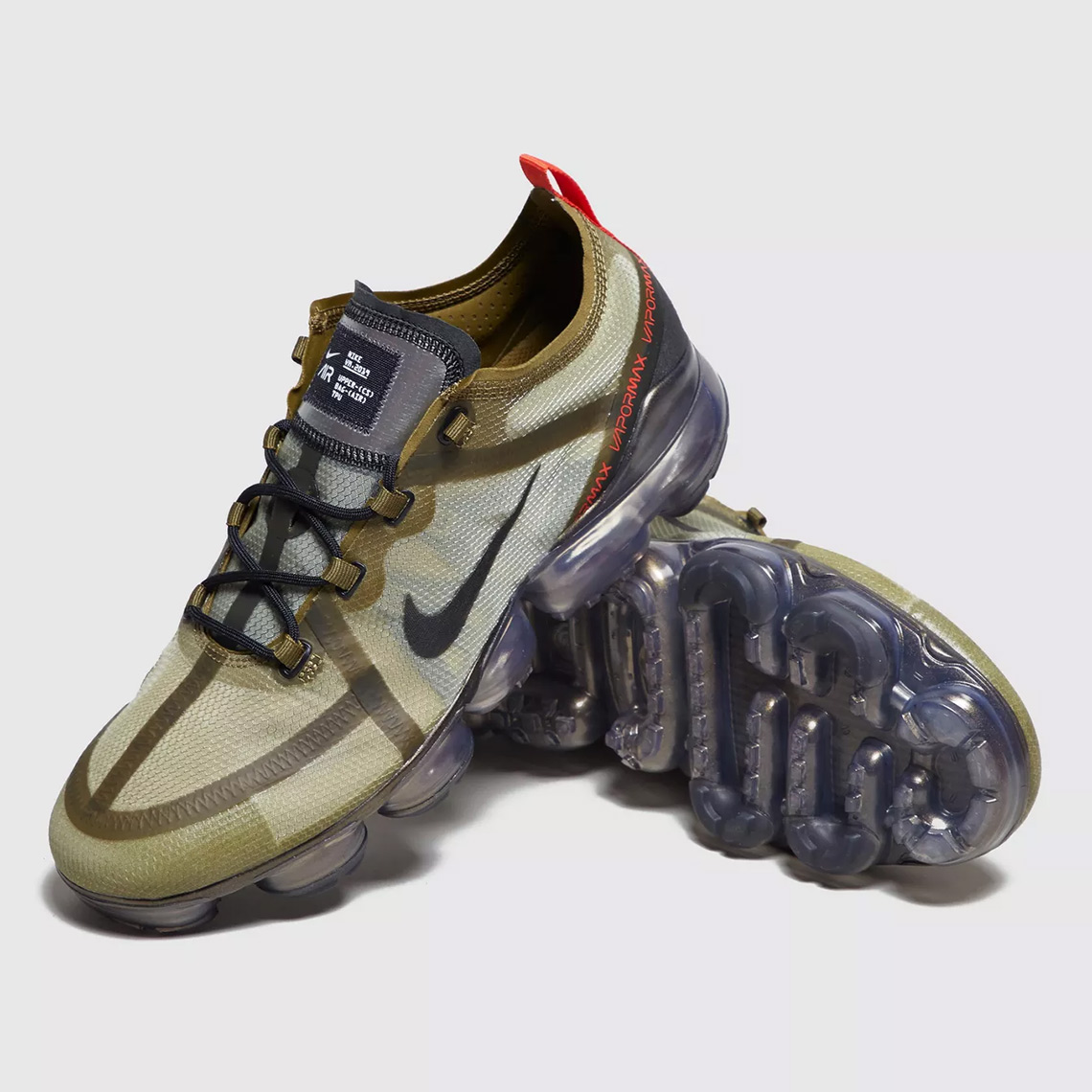 Nike Vapormax 2019 Olive Crimson Silver 3