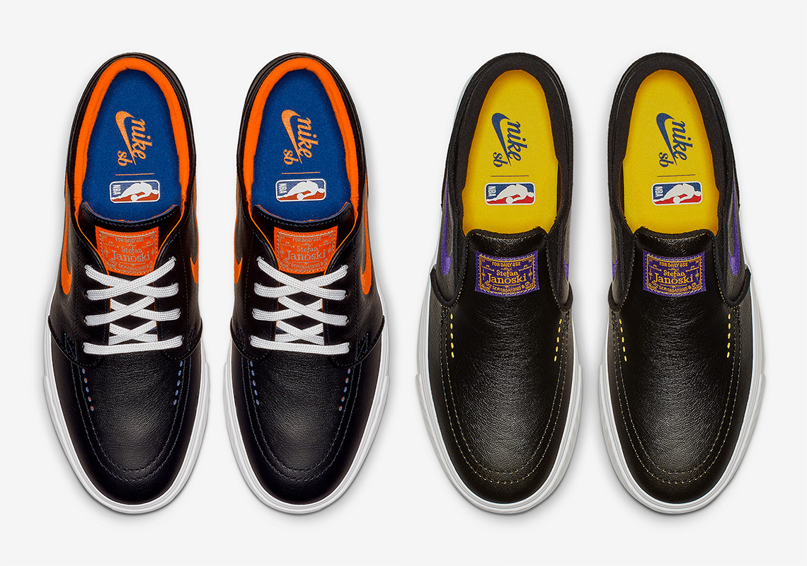 The NBA's Nike SB Collection Continues With Janoskis For The Knicks And Lakers
