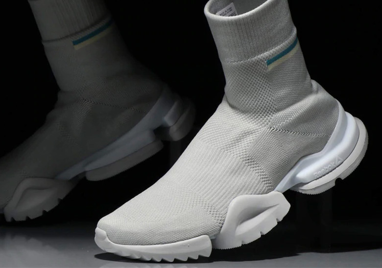 The Reebok Sock Run.r Appears In New Light Grey Colorway