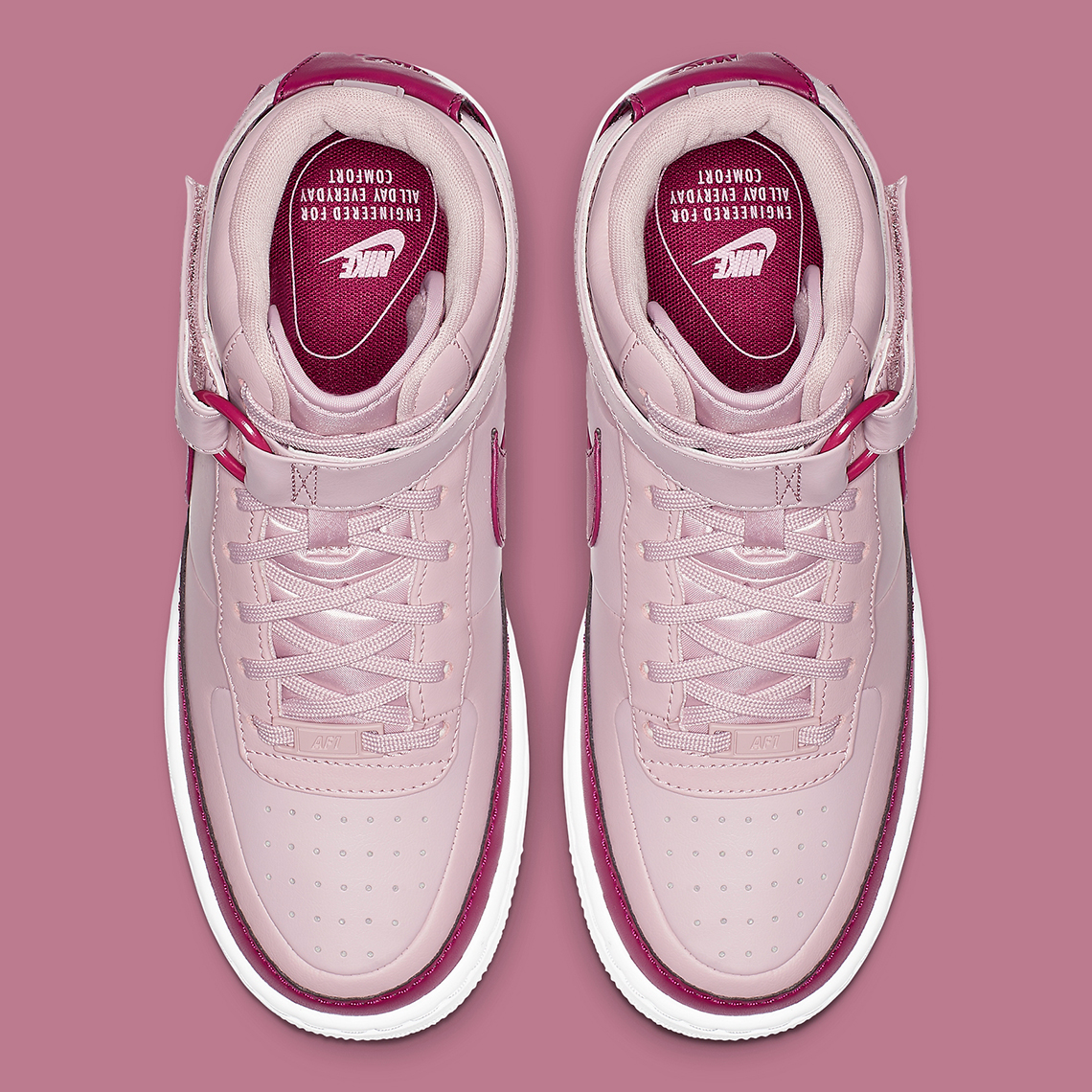 Nike Air Force 1 High Jester Womens Pink Berry Ar0625 501 4