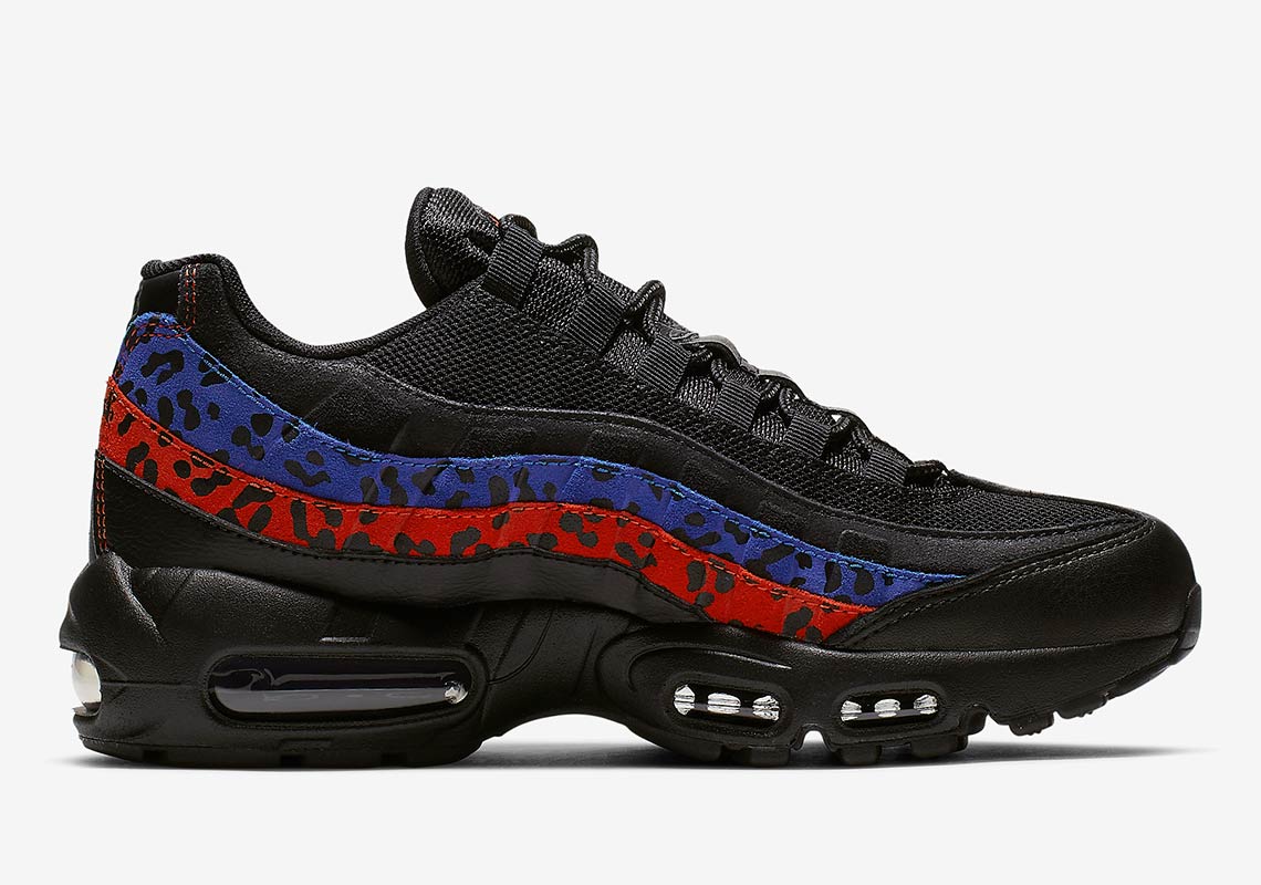 Nike Air Max 95 Leopard Print Blue Red Cd0180 001 6