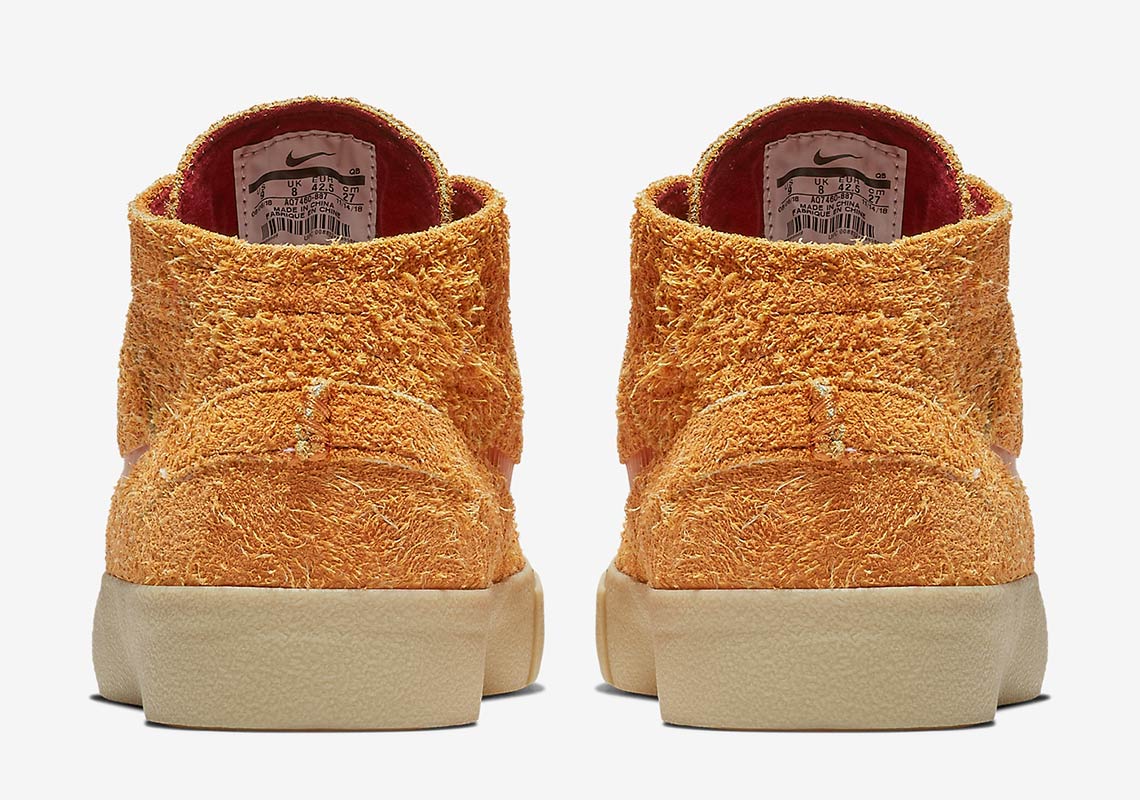 Nike Sb Janoski Mid Crafted Orange Aq7460 887 4