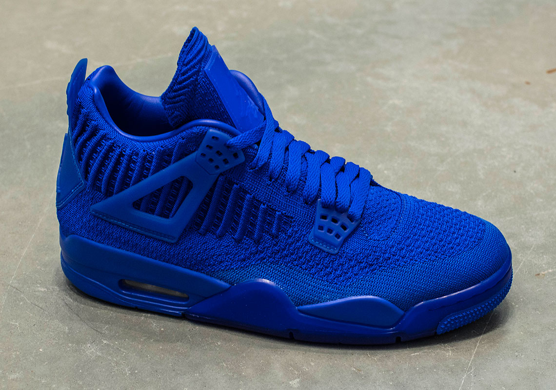 Jordan Flyknit 4 30th Anniversary Blue 1