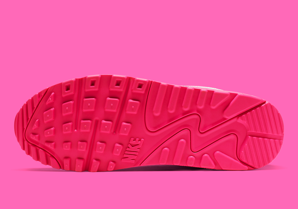 Nike Air Max 90 Womens Yellow Pink White 325213 702 1