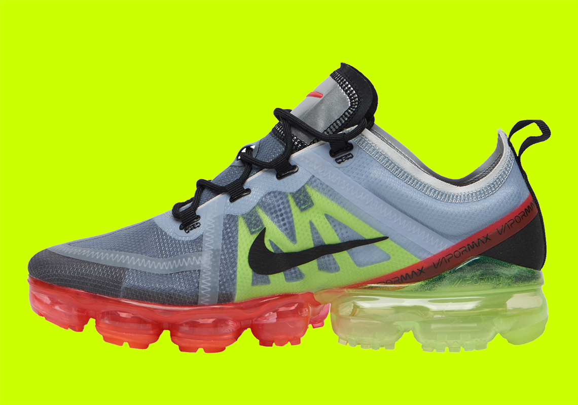 Nike Vapormax 2019 Silver Volt Crimson Ar6631 007 4