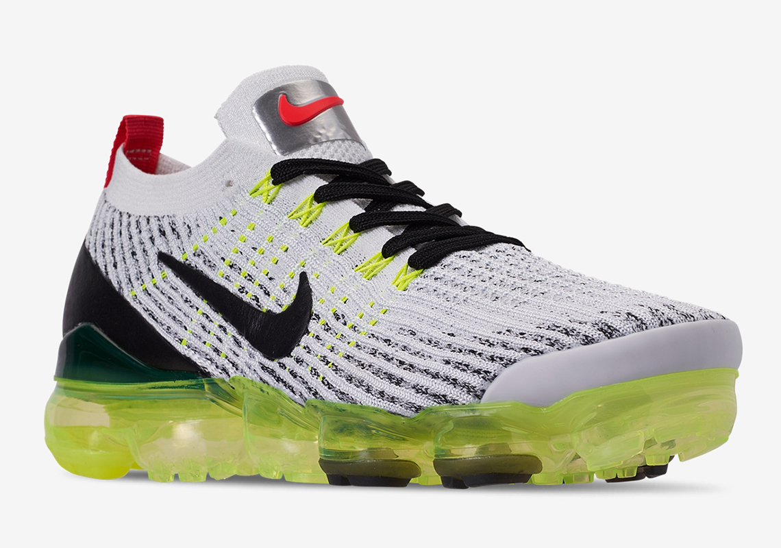 Nike Vapormax Flyknit 3 White Volt Crimson Aj6900 100 61