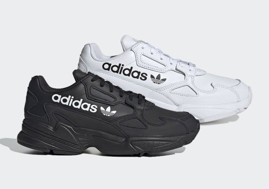 The adidas Falcon Adds Bold Branding Against Tonal Leather Uppers