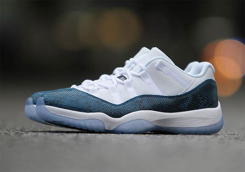 Jordan 11 Low Snakeskin Navy Where To Buy 1
