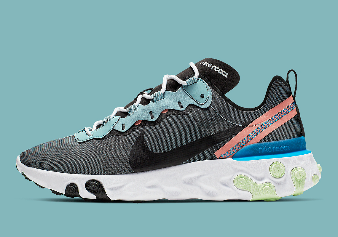 Nike React Element 55 Ocean Cube Bq6166 300 2