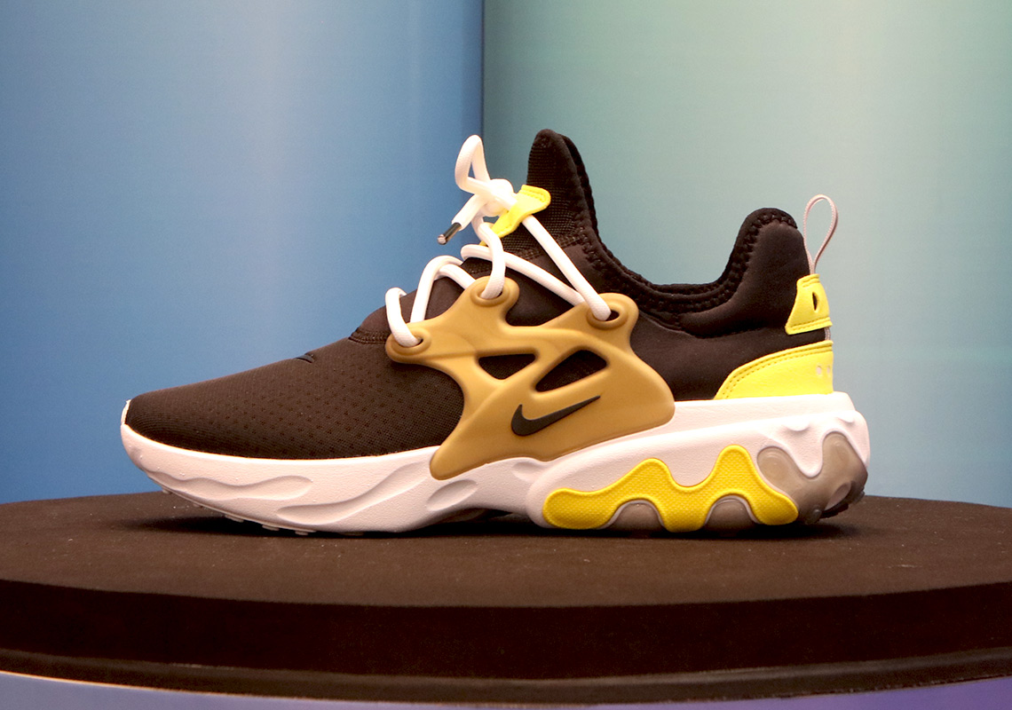 Nike React Presto Black Yellow Gold Brutal Honey 1