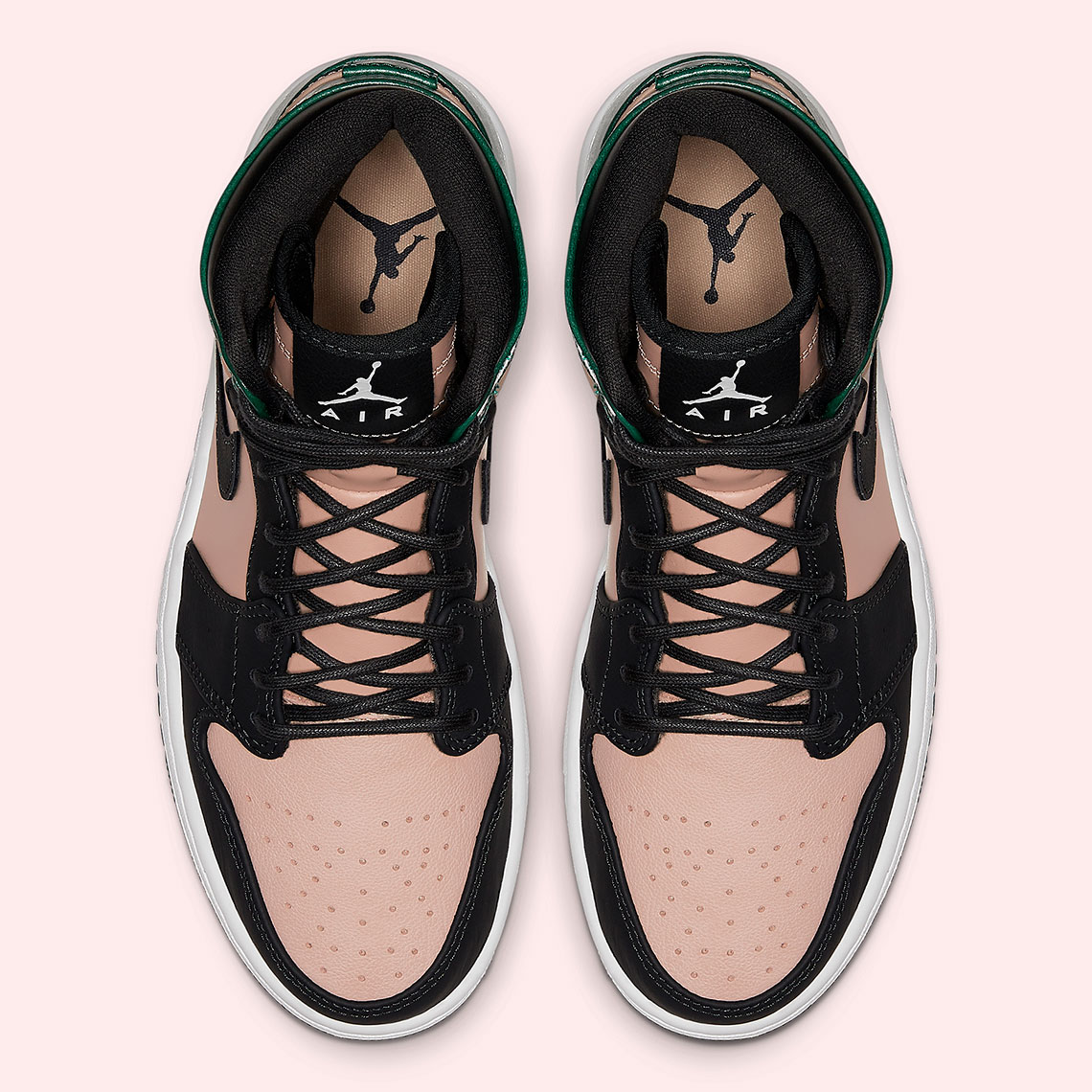 Air Jordan 1 Retro High Green Pink Ah7389 203 4