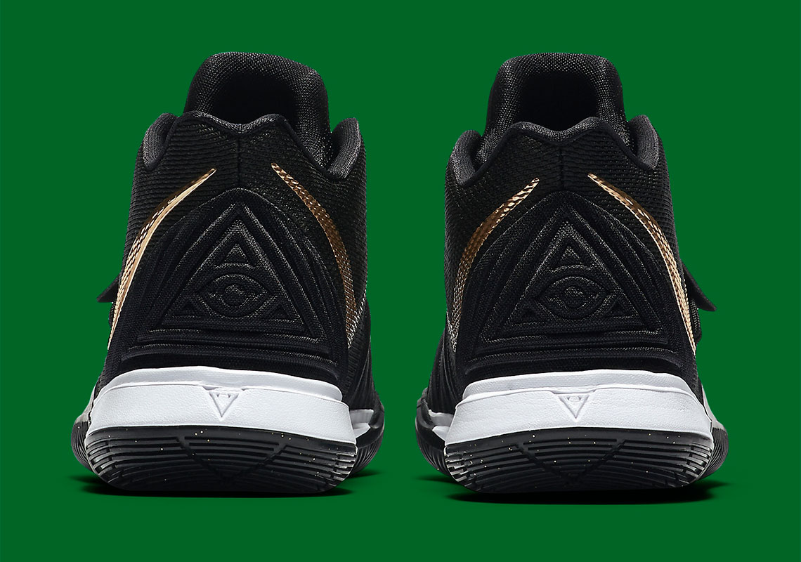 Nike Kyrie 5 Black Gold Kids Aq2456 007 6
