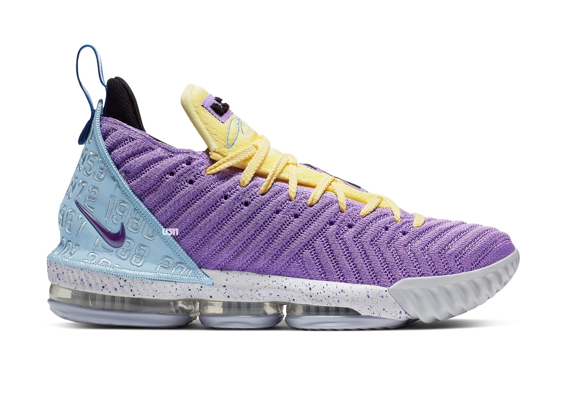 Nike Lebron 16 Lakers Atomic Purple Bicycle Yellow Ck4765 500 3