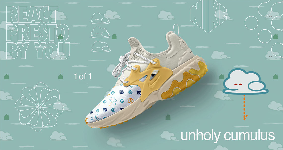 Nike Presto React Unholy Cumulus Nike By You