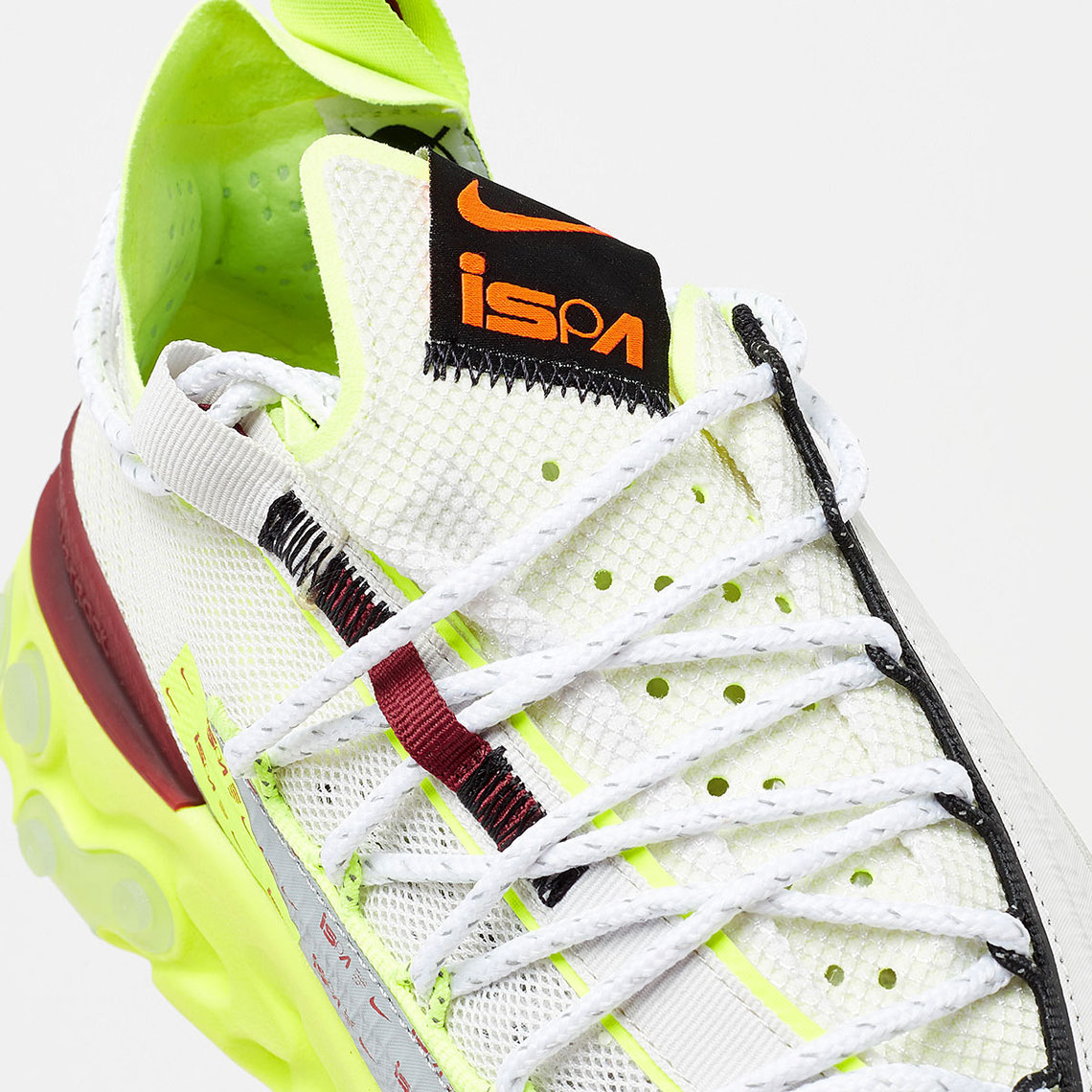 Nike React Wr Ispa Pure Platinum Team Red Volt Ct2692 002 8