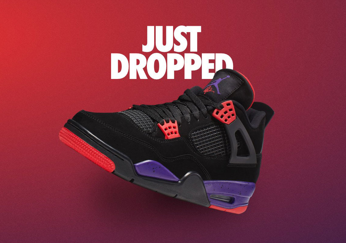 Nike SNKRS Releases The Air Jordan 4 "Raptors" With Drake's Signature