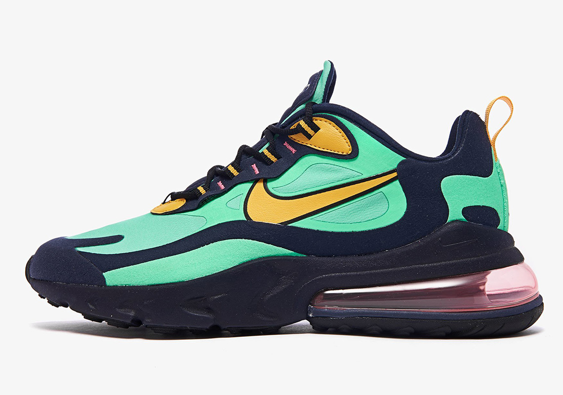 Nike Air Max 270 React Ao4971 300 Electro Green Yellow Ochre Obsidian 1