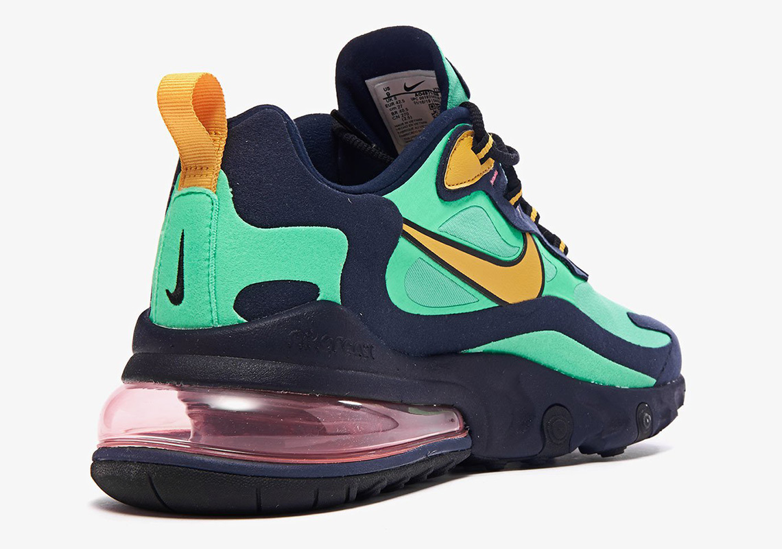 Nike Air Max 270 React Ao4971 300 Electro Green Yellow Ochre Obsidian 3