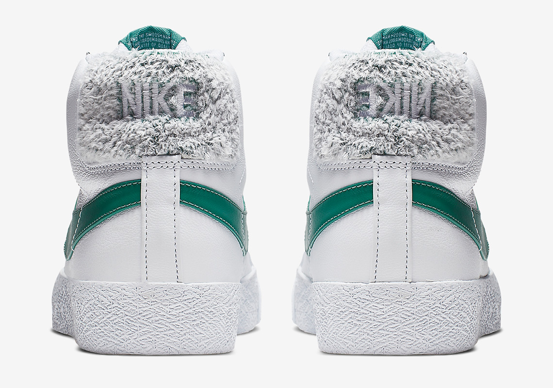 Nike Blazer Mid White Green Cj6983 100 1