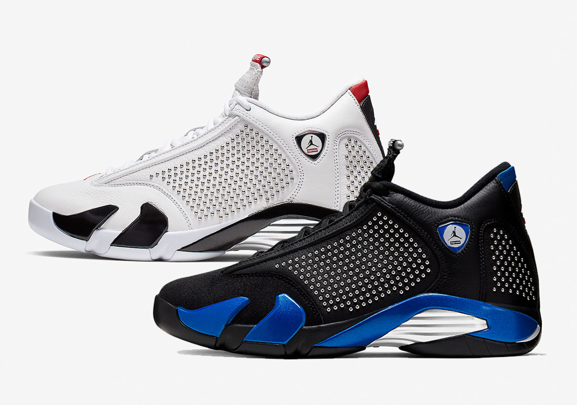 Official Images Of The Supreme x Air Jordan 14 Emerge