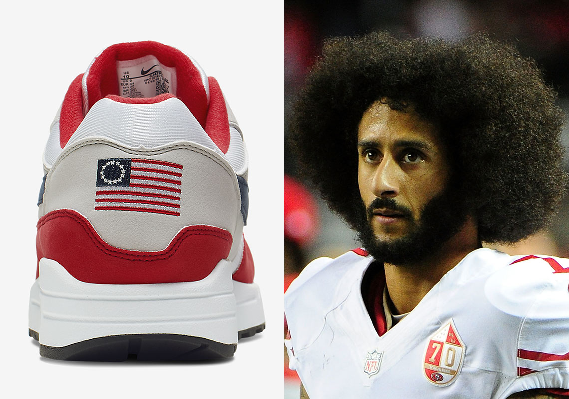 Colin Kaepernick's Intervention Lead Nike To Scrap Air Max 1 "Betsy Ross" Release
