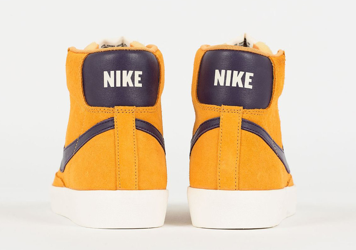 Nike Blazer Mid Vintage Yellow Maroon Cj9693 800 3