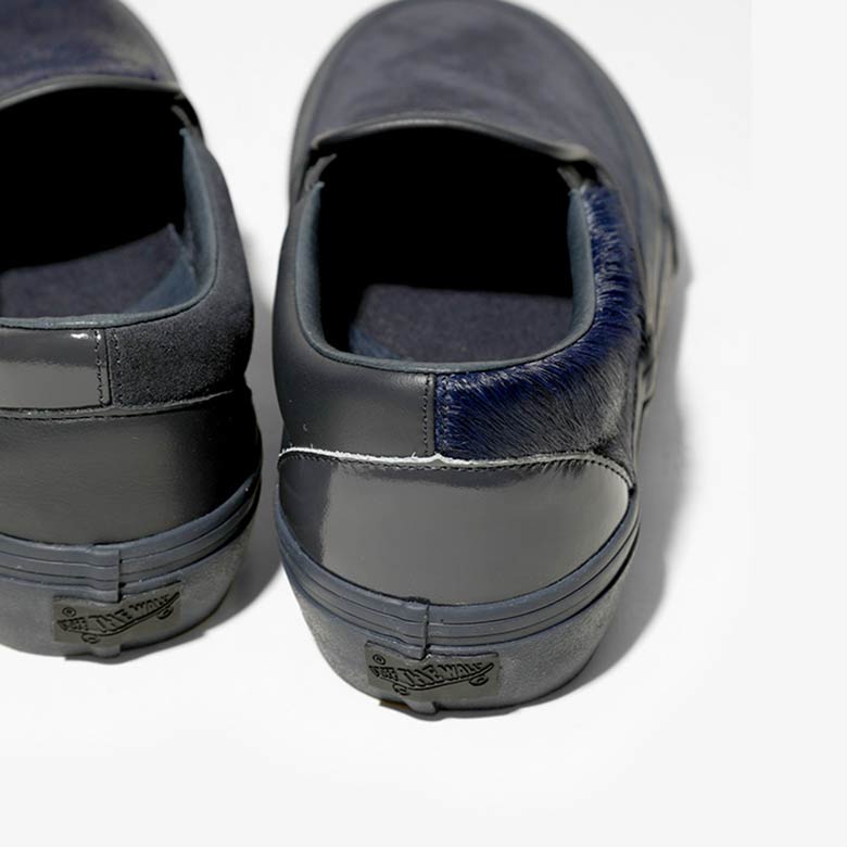 Engineered Garments Vans Slip On Cow Hair Navy 3