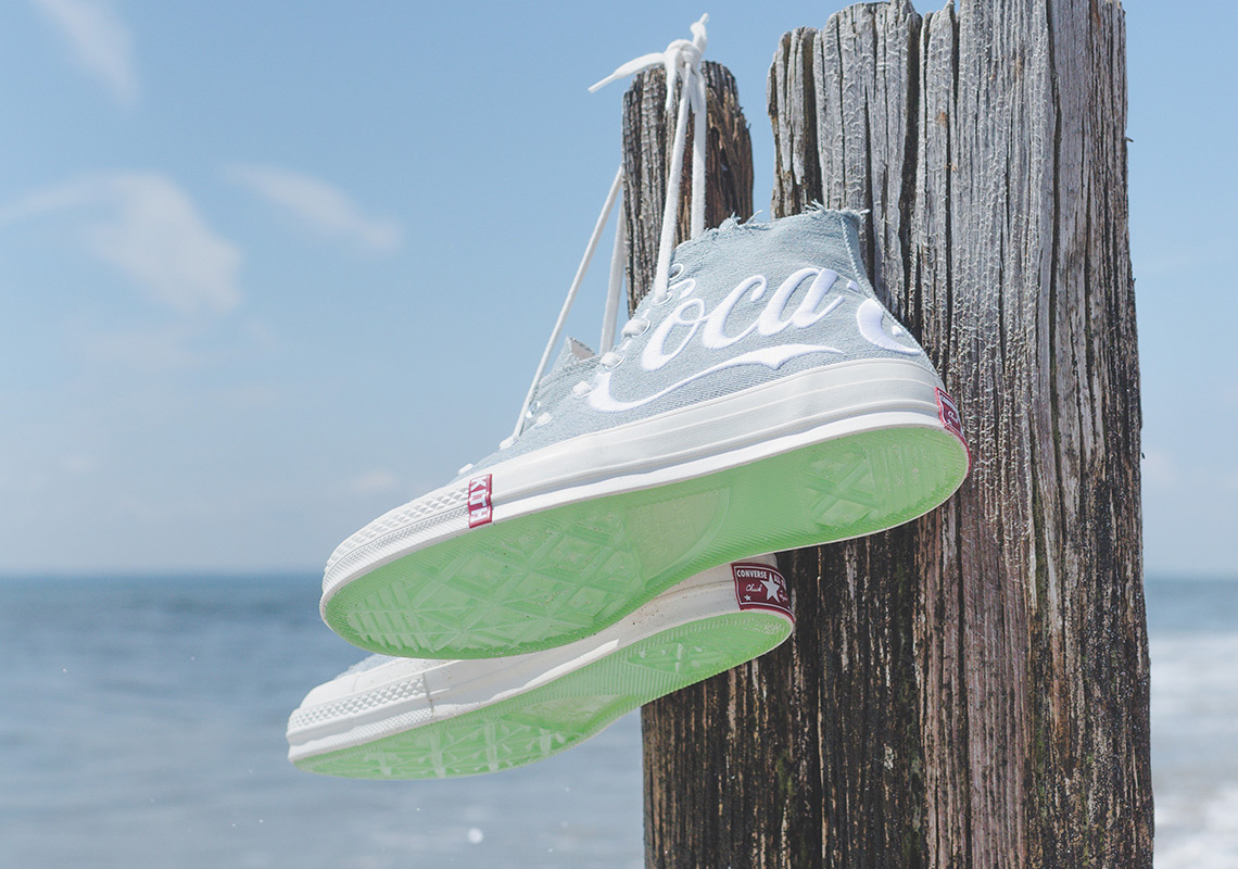 Kith Coca Cola Converse Chuck 70 Denim Release Date 02