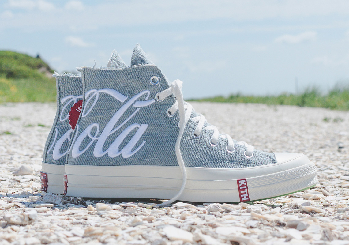 Kith Coca Cola Converse Chuck 70 Denim Release Date 06