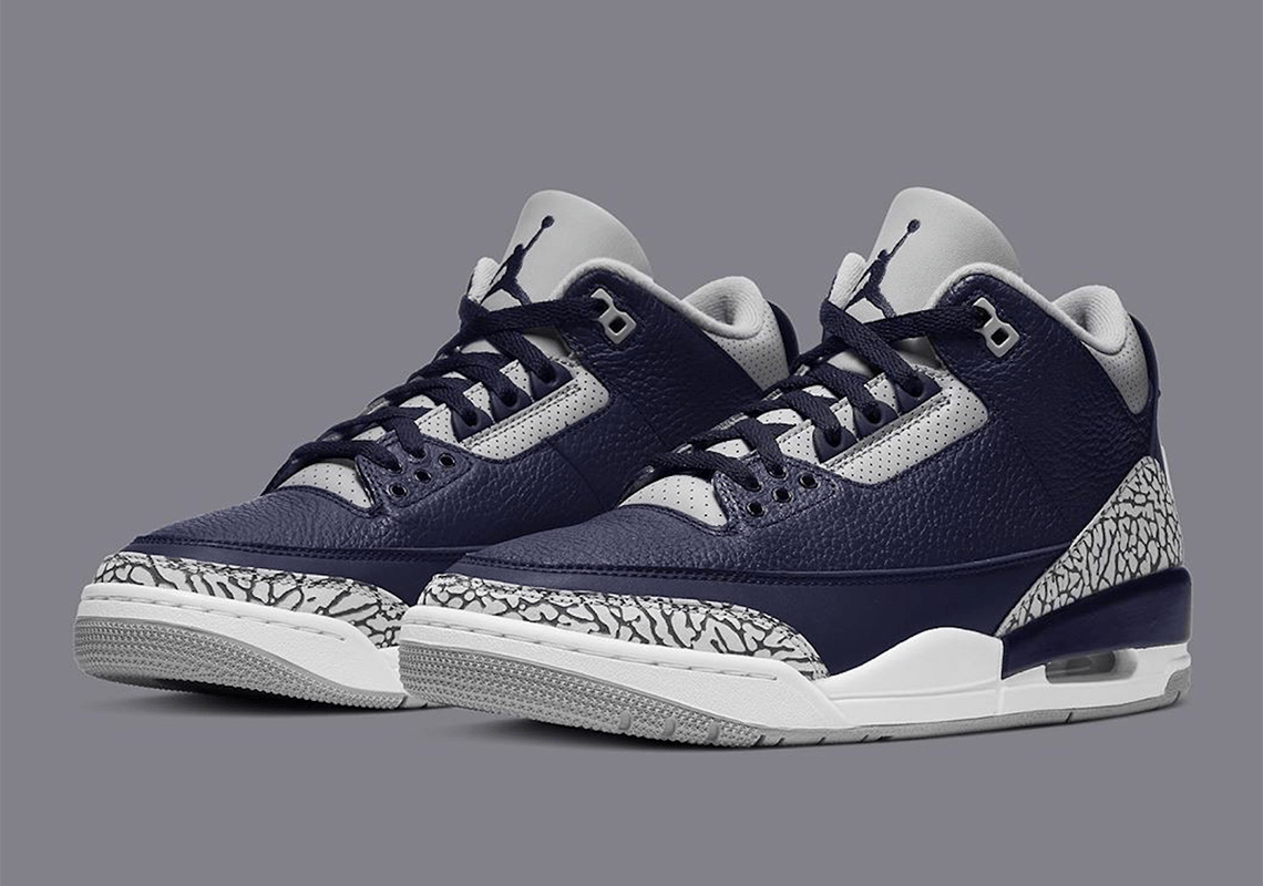 Air Jordan 3 Midnight Navy Cement Grey White Ct8532 401