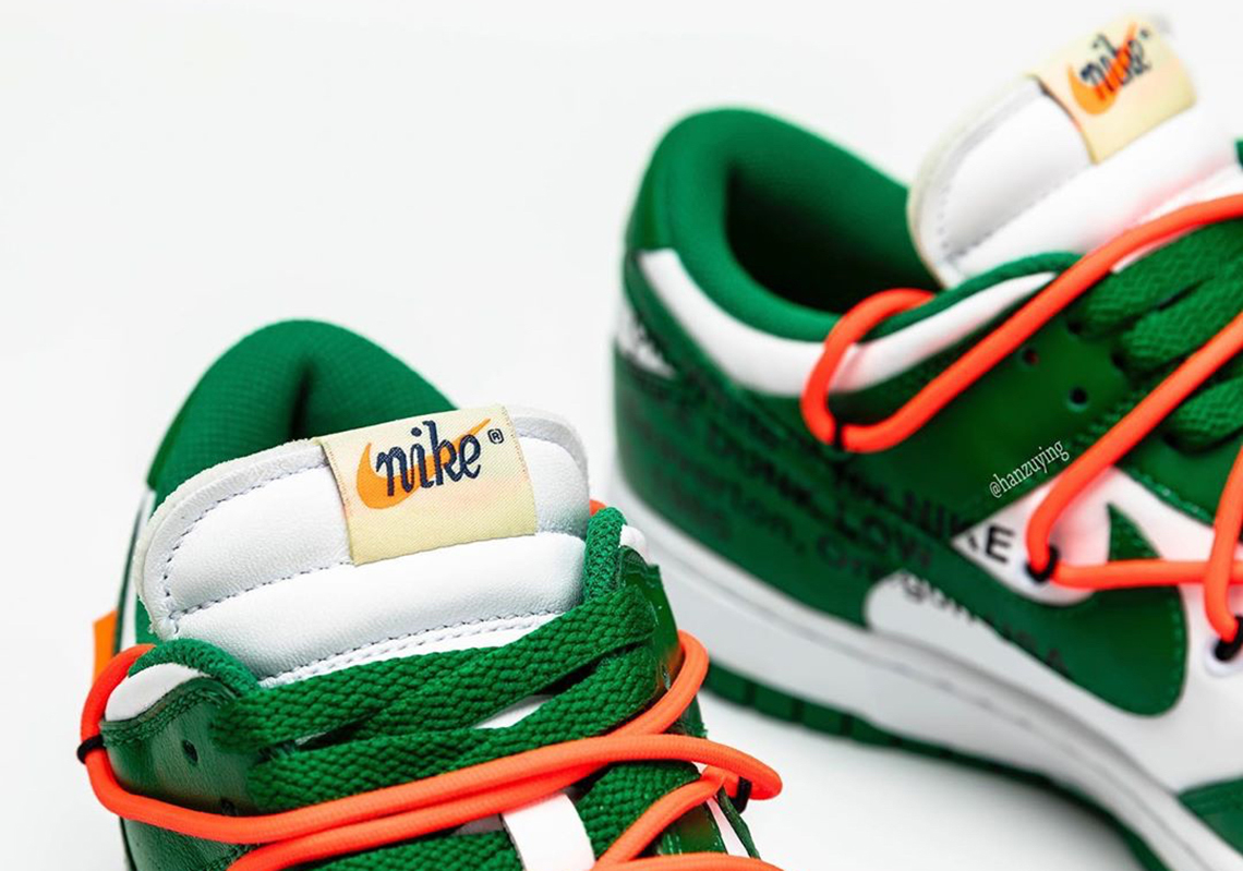Off White Nike Dunk Low Pine Green Ct0856 100 4