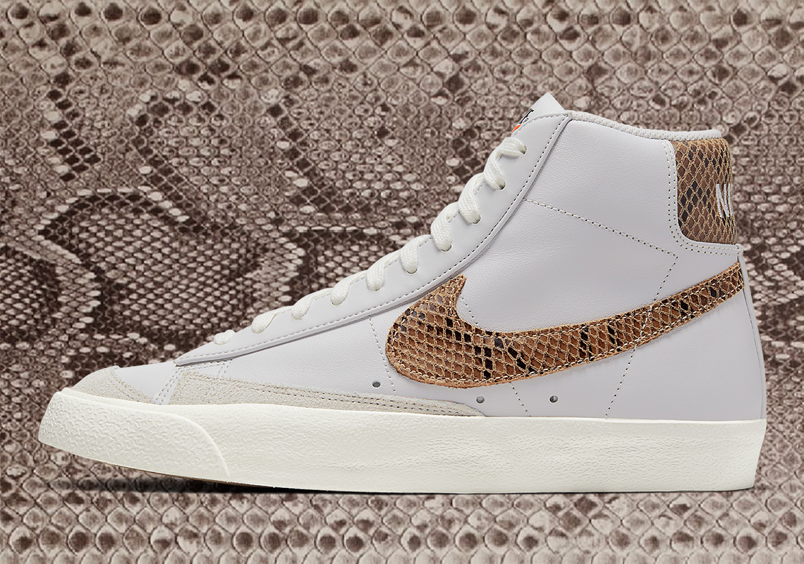 The Nike Blazer Mid ’77 Utilizes The AF1 Python Snakeskin