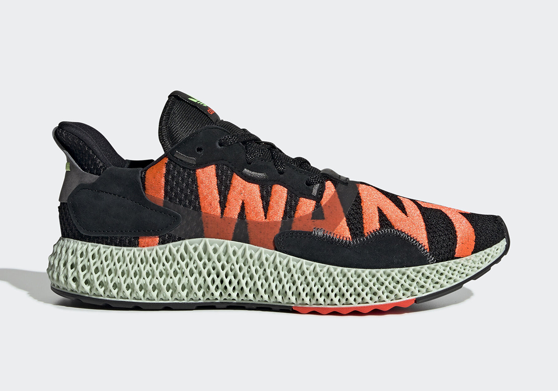 adidas ZX 4000 4D "I Want, I Can" To Release In Alternate Black Colorway